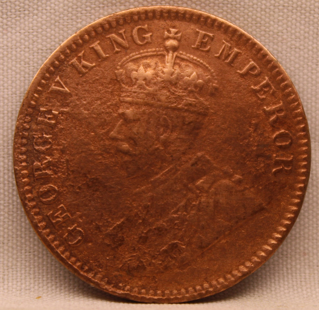 Quarter Anna 1916 George V Copper coins