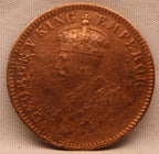 Quarter Anna 1916 George V Copper coins