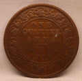 Quarter  Anna 1918 George V Copper coins