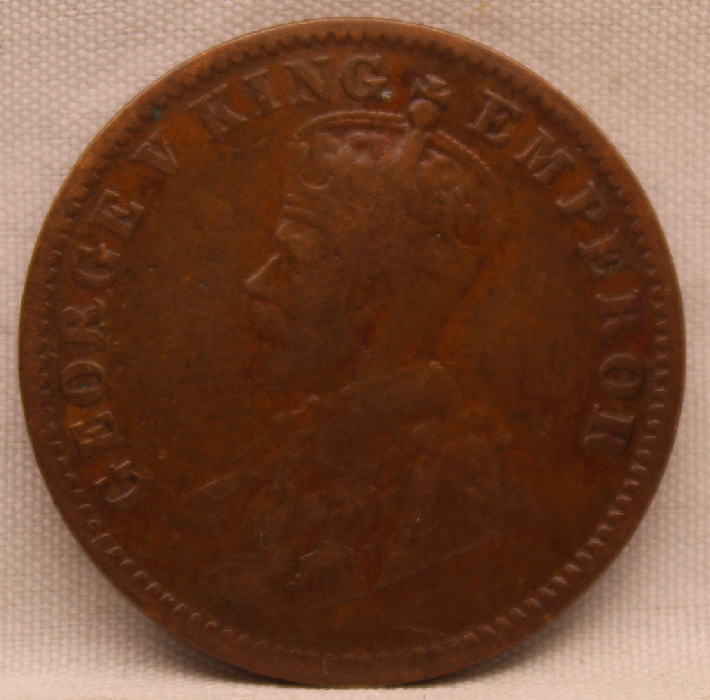 Quarter  Anna 1918 George V Copper coins