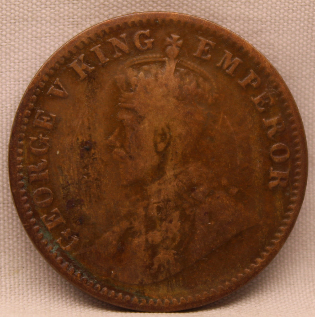 Quarter Anna 1920 George V Copper coins