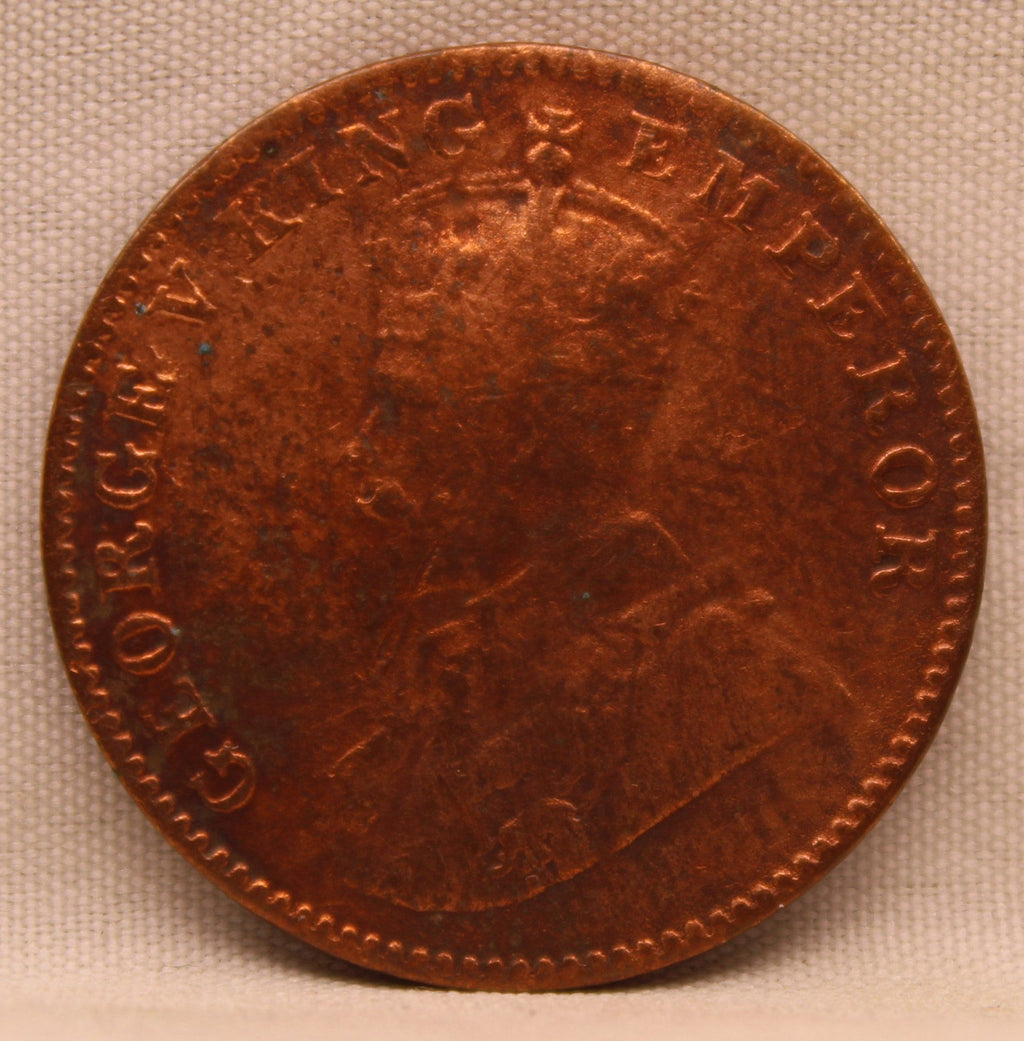 Quarter Anna 1924 George V Copper coins
