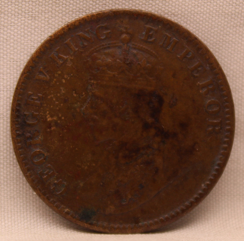 Quarter  Anna 1928 George V Copper coins