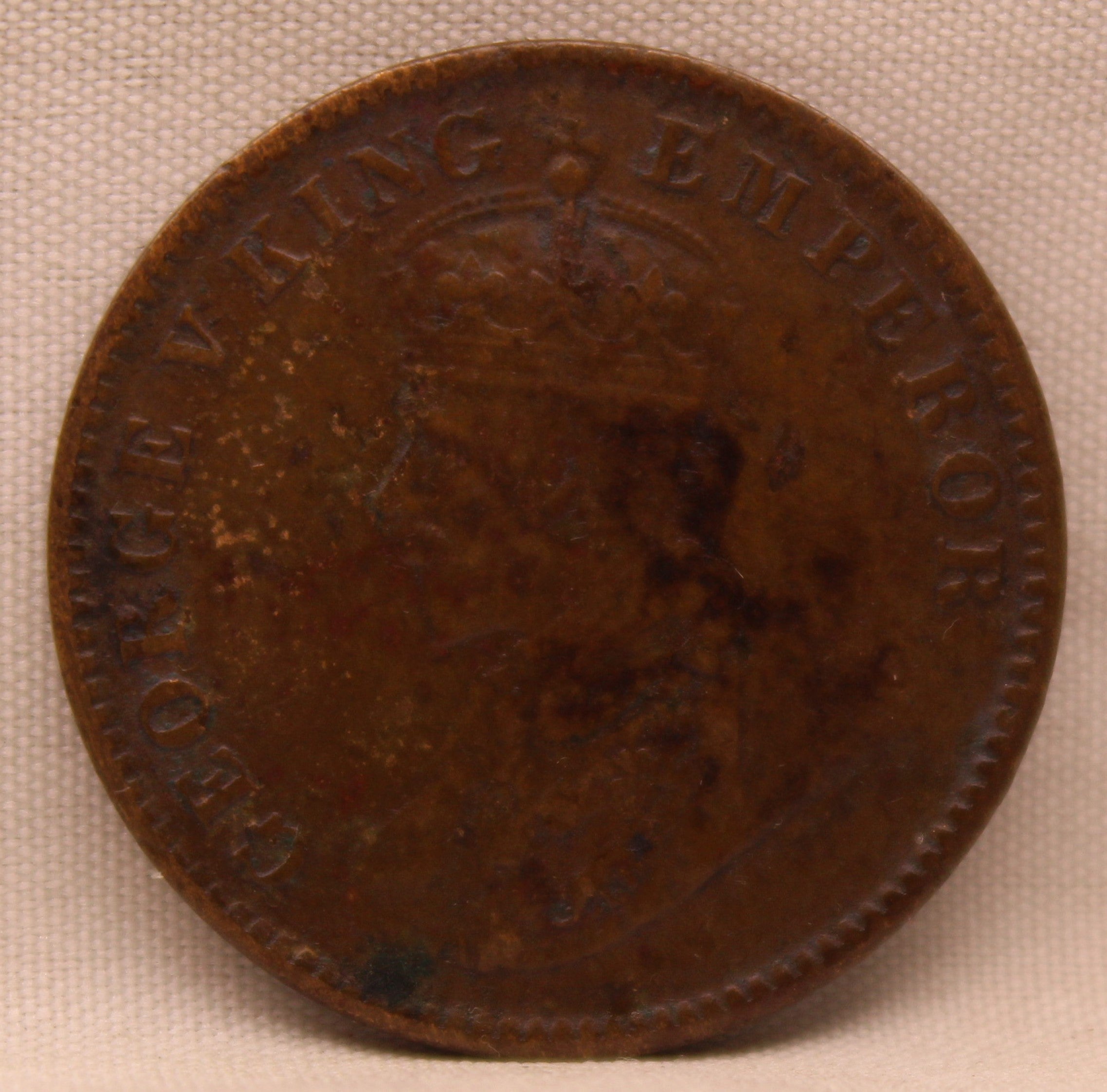 Quarter  Anna 1928 George V Copper coins