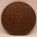 Quarter  Anna 1929 George V Copper coins
