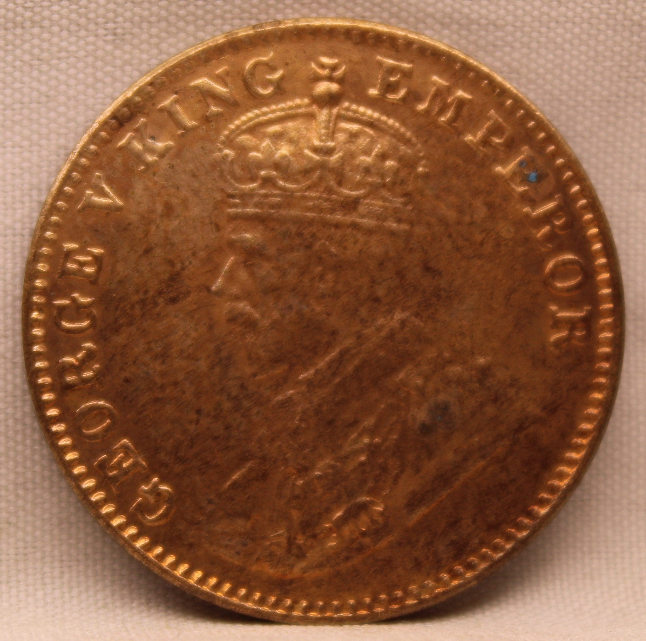 Quarter  Anna 1930 George V Copper coins