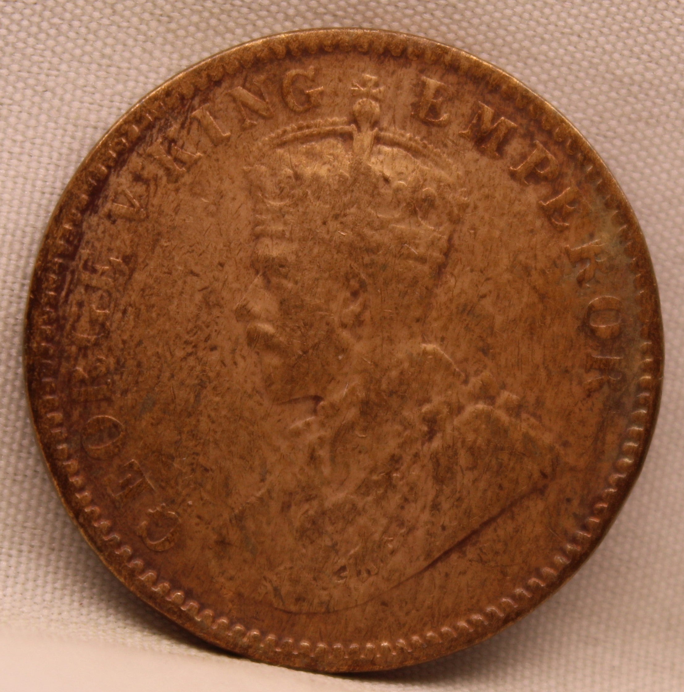 Quarter  Anna 1935 George V Copper coins