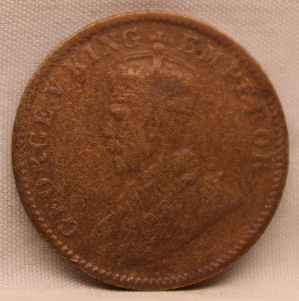 Quarter Anna 1936 George V Copper coins