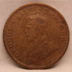 Quarter Anna 1936 George V Copper coins