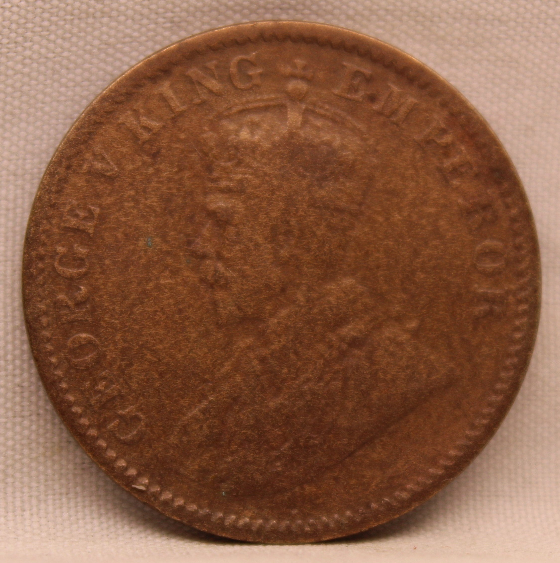 Quarter Anna 1936 George V Copper coins