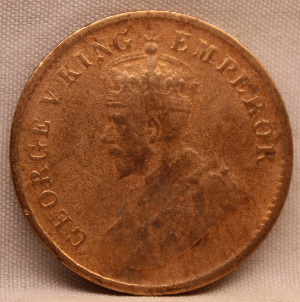 Quarter  Anna 1911 George V Copper coins