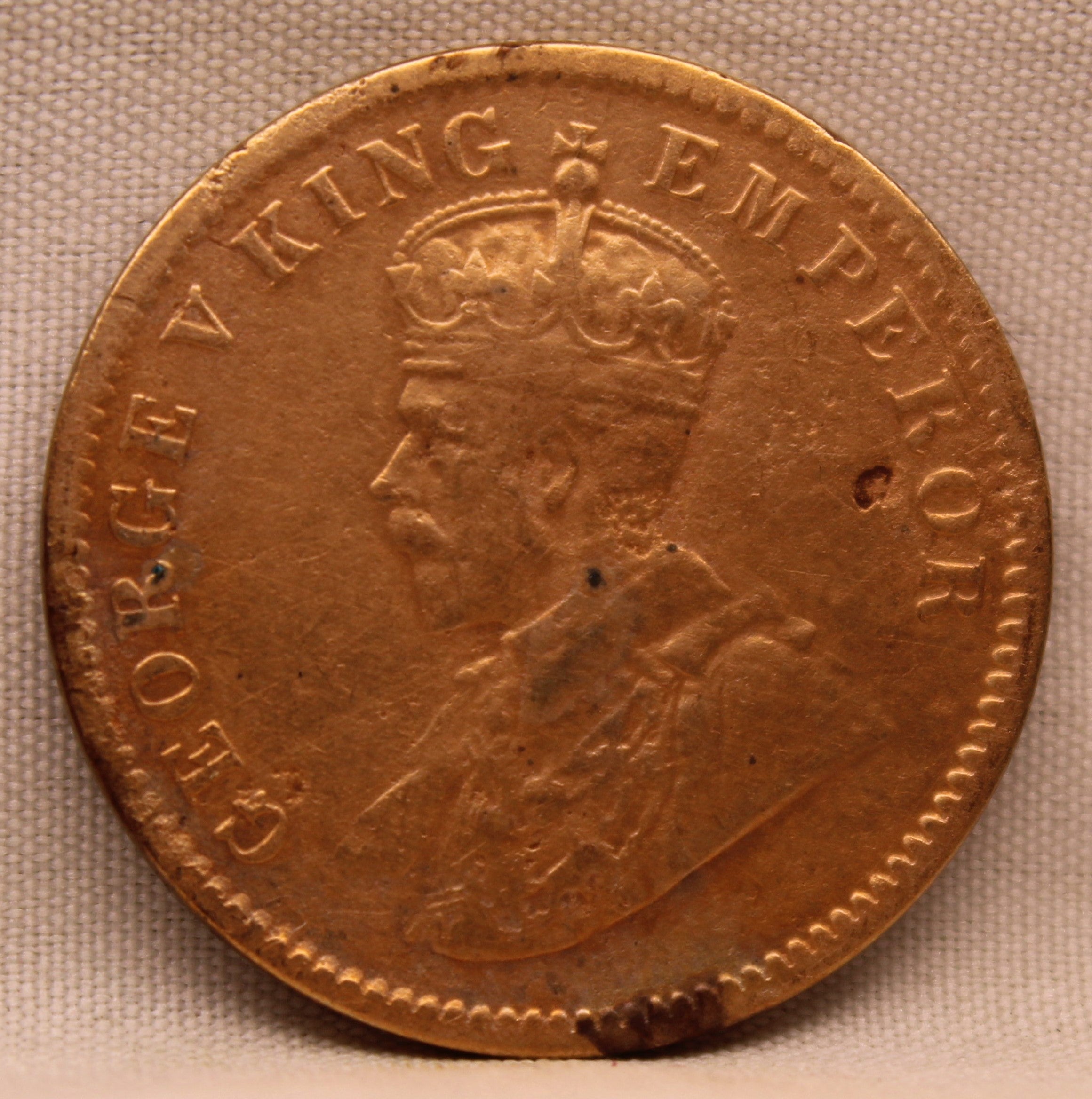 Quarter  Anna 1911 George V Copper coins