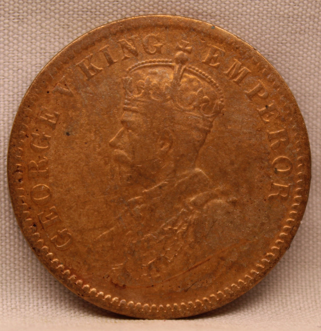 Quarter  Anna 1911 George V Copper coins