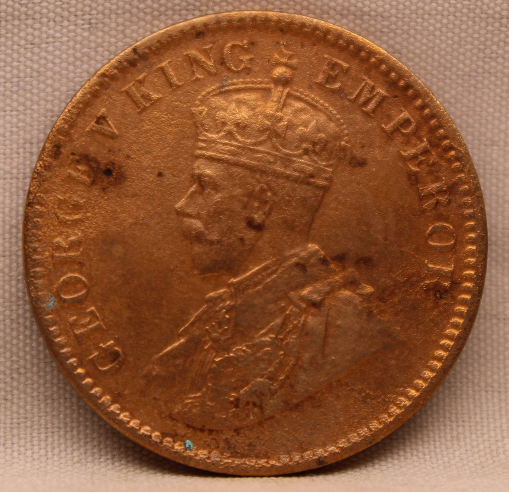 Quarter  Anna 1911 George V Copper coins