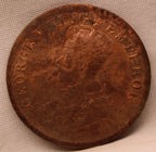 Quarter  Anna 1911 George V Copper coins