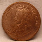 Quarter  Anna 1911 George V Copper coins