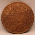 Quarter  Anna 1911 George V Copper coins