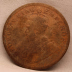 Quarter  Anna 1914 George V Copper coins
