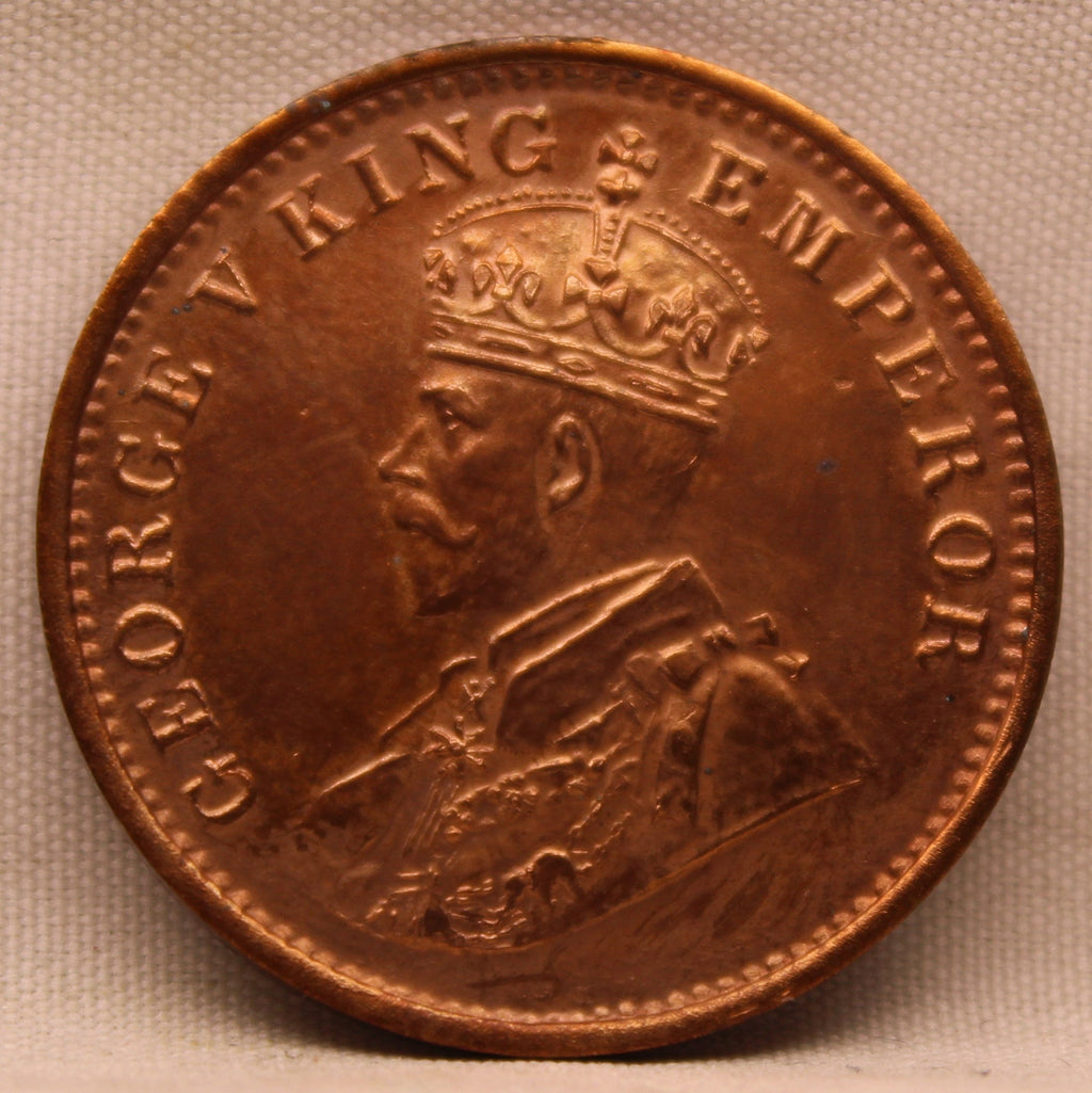 Quarter  Anna 1916 George V Copper coins