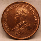 Quarter  Anna 1916 George V Copper coins