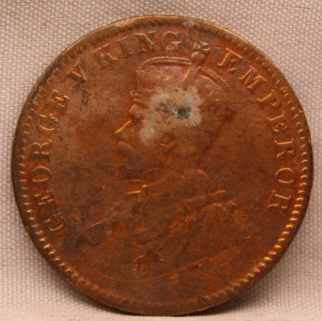 Quarter  Anna 1916 George V Copper coins
