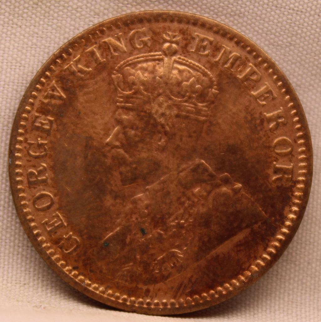 Quarter  Anna 1916 George V Copper coins