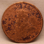 Quarter  Anna 1916 George V Copper coins