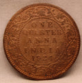 Quarter  Anna 1924 George V Copper coins