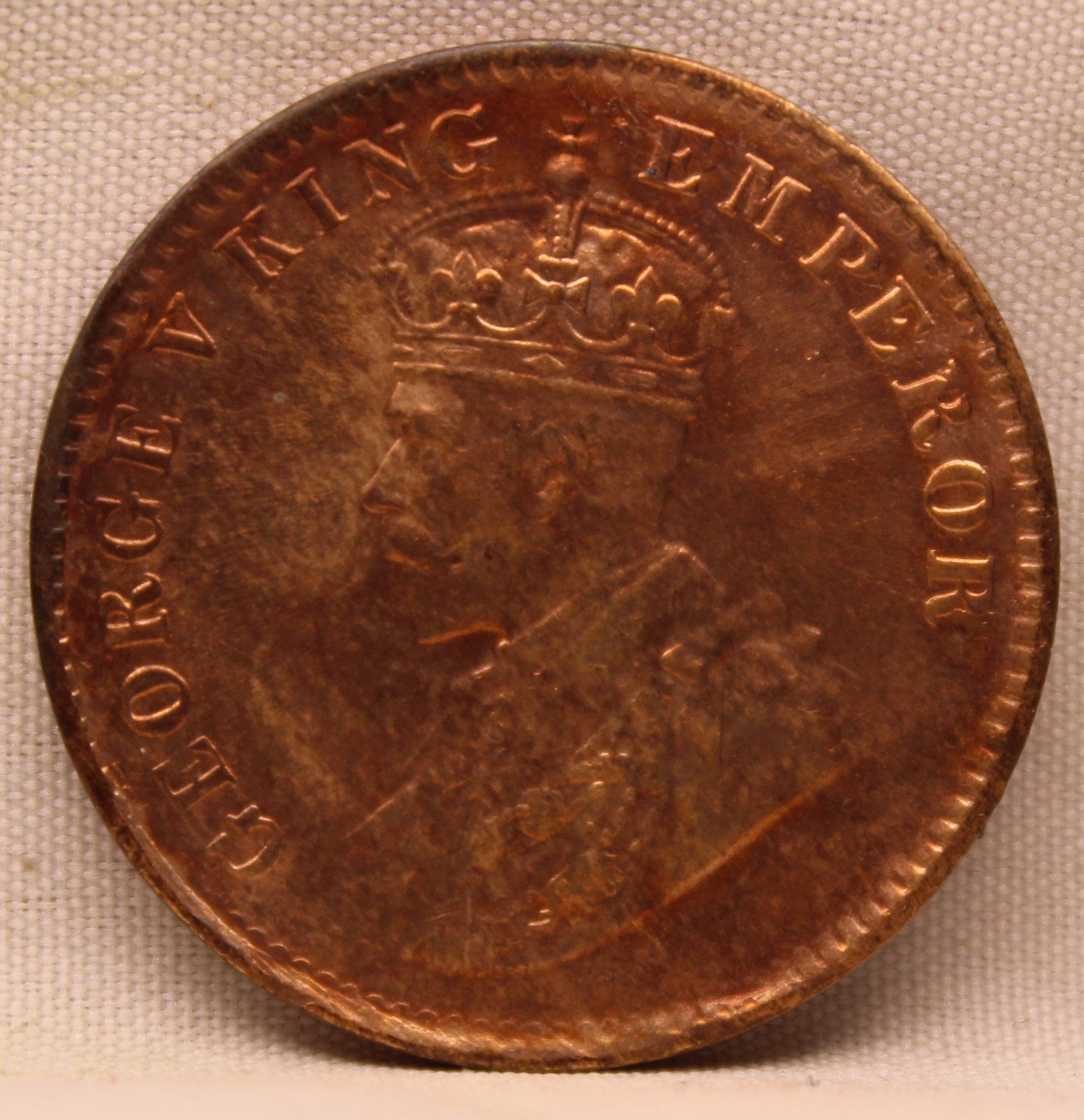 Quarter  Anna 1931 George V Copper coins