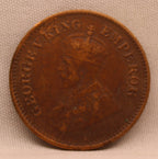 Half Pice 1912 George V Bronze coins