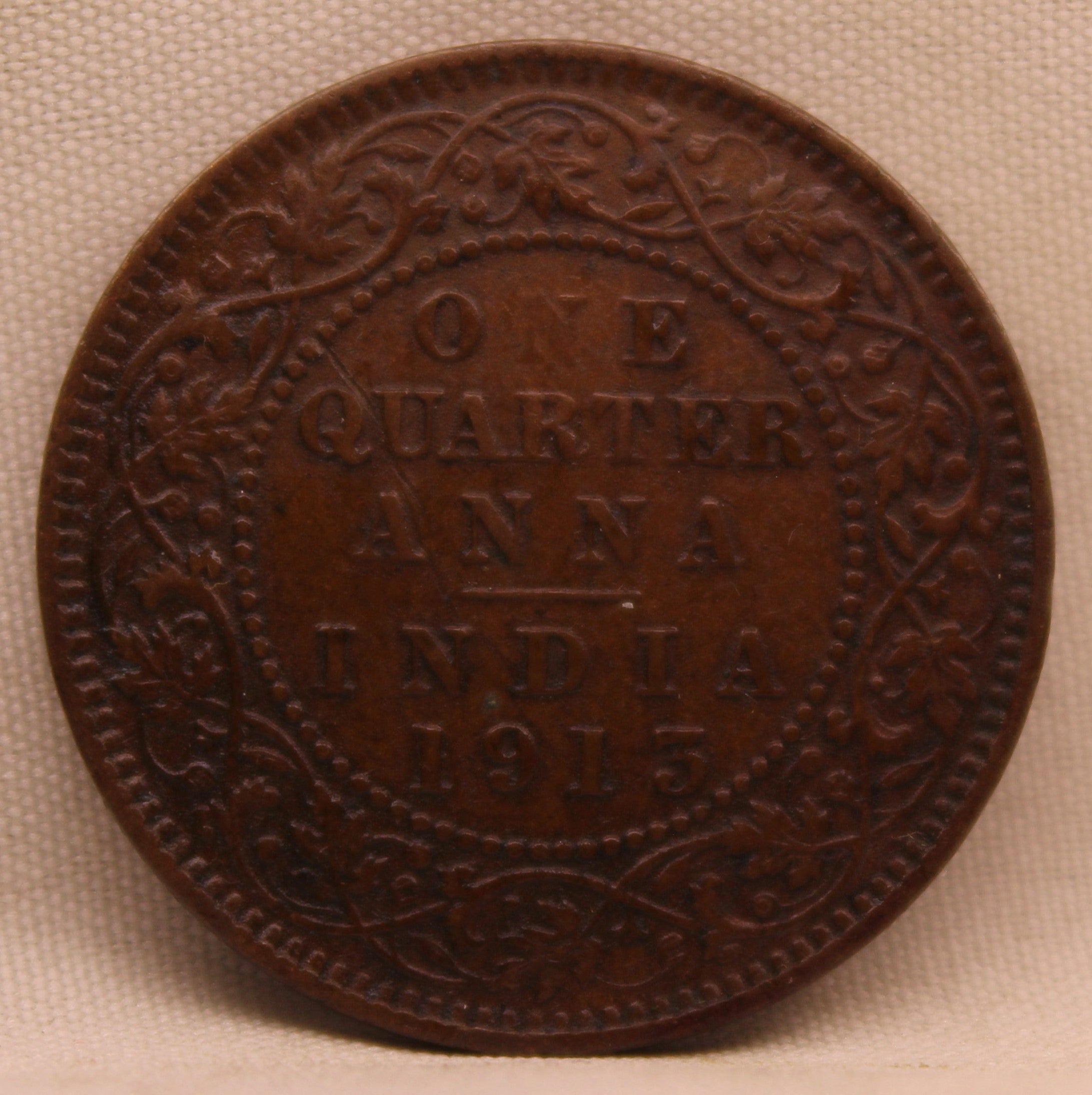 Quarter  Anna 1913 George V coins