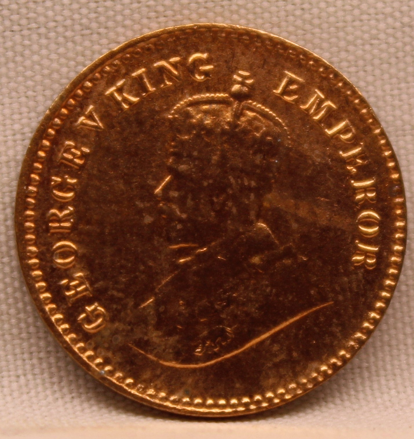 1\12 Anna 1913 George V coins
