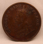 Quarter Anna 1913 George V coins