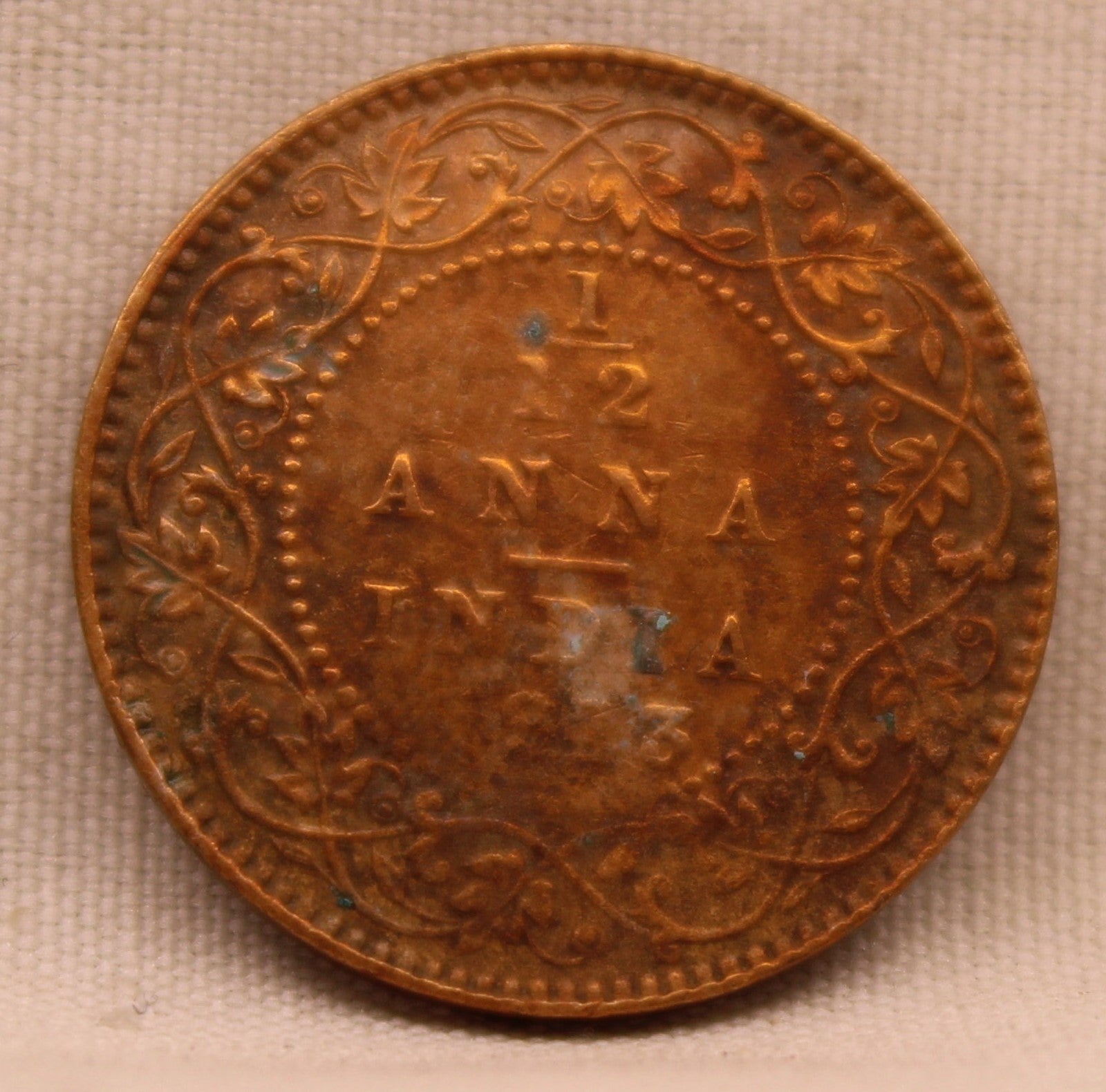 1\12 Anna 1913 George V coins