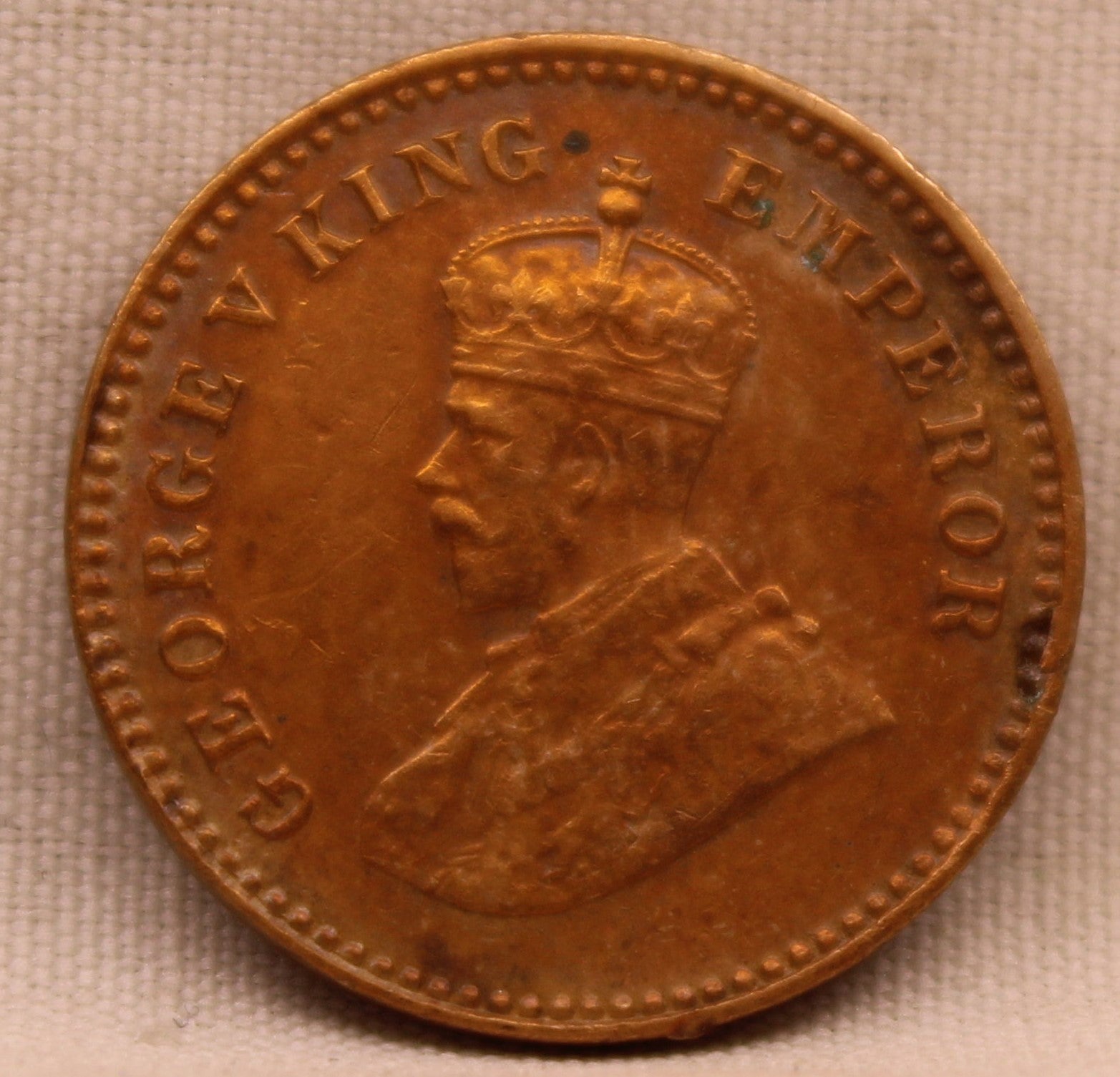 1\12 Anna 1913 George V coins