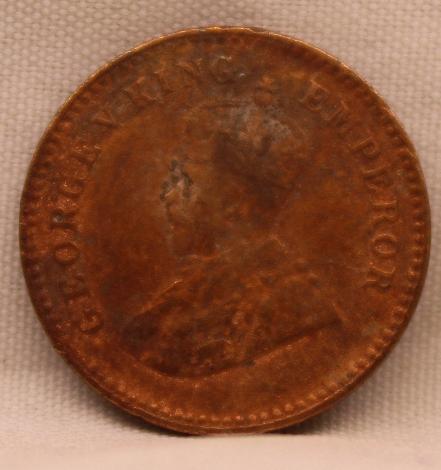 1\12 Anna 1913 George V coins