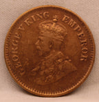 Half Pice 1913 George V coins