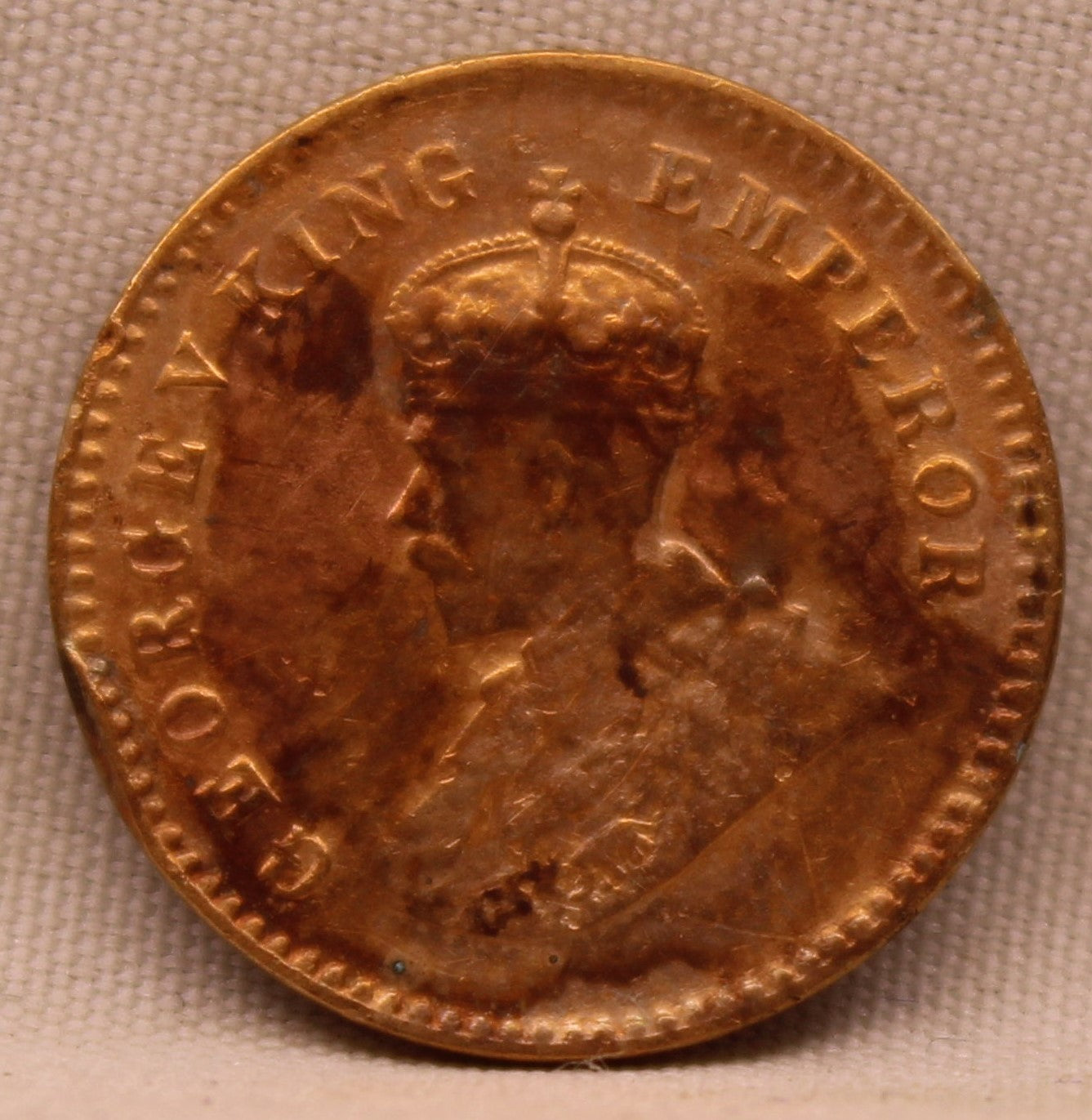 1\12 Anna 1914 George V coins