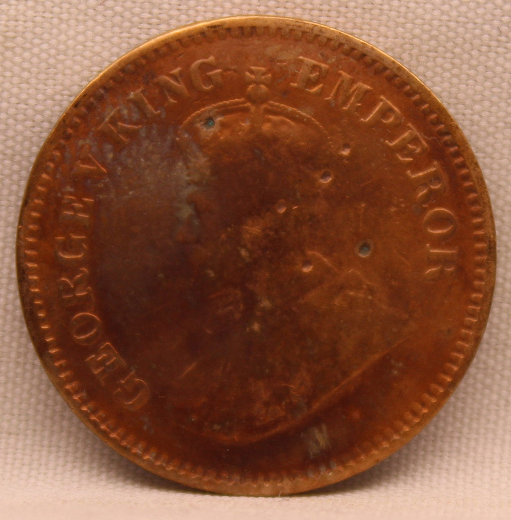 Half Pice 1915 George V coins