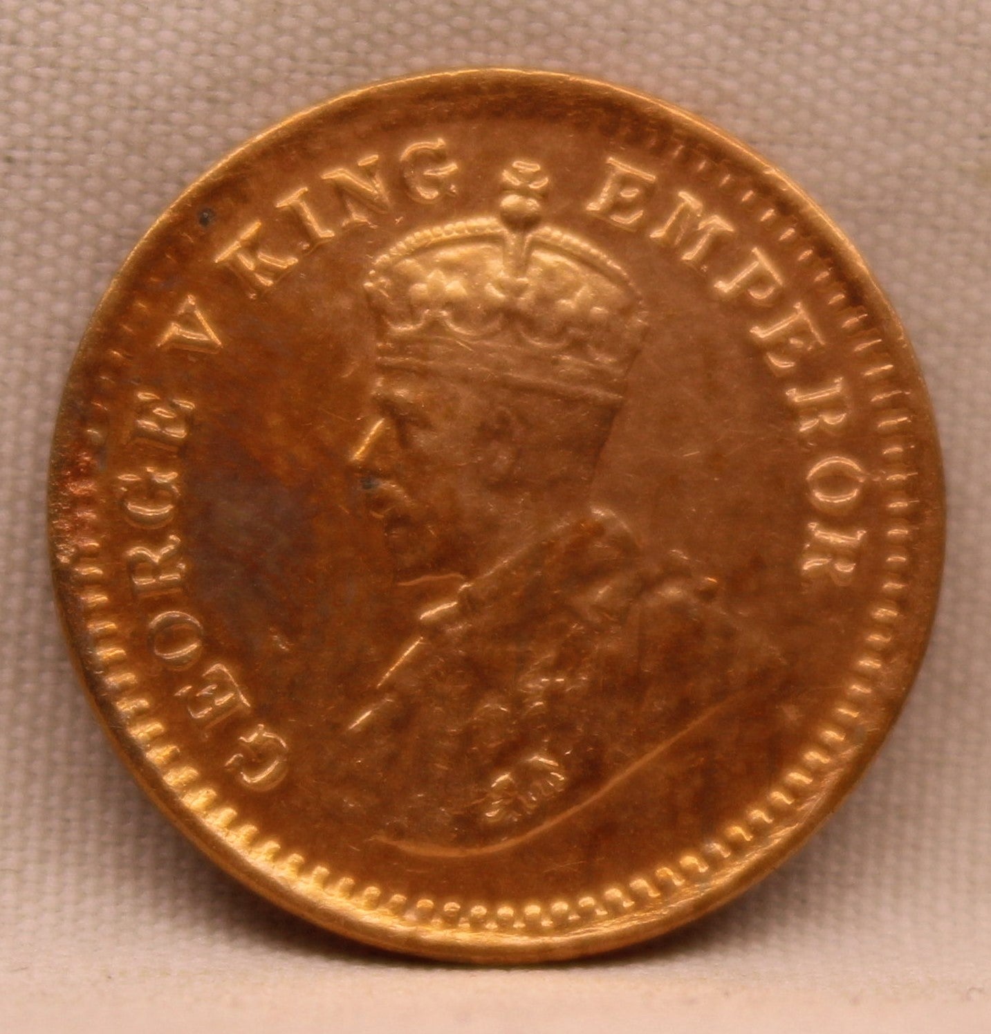 1\12 Anna 1916 George V coins