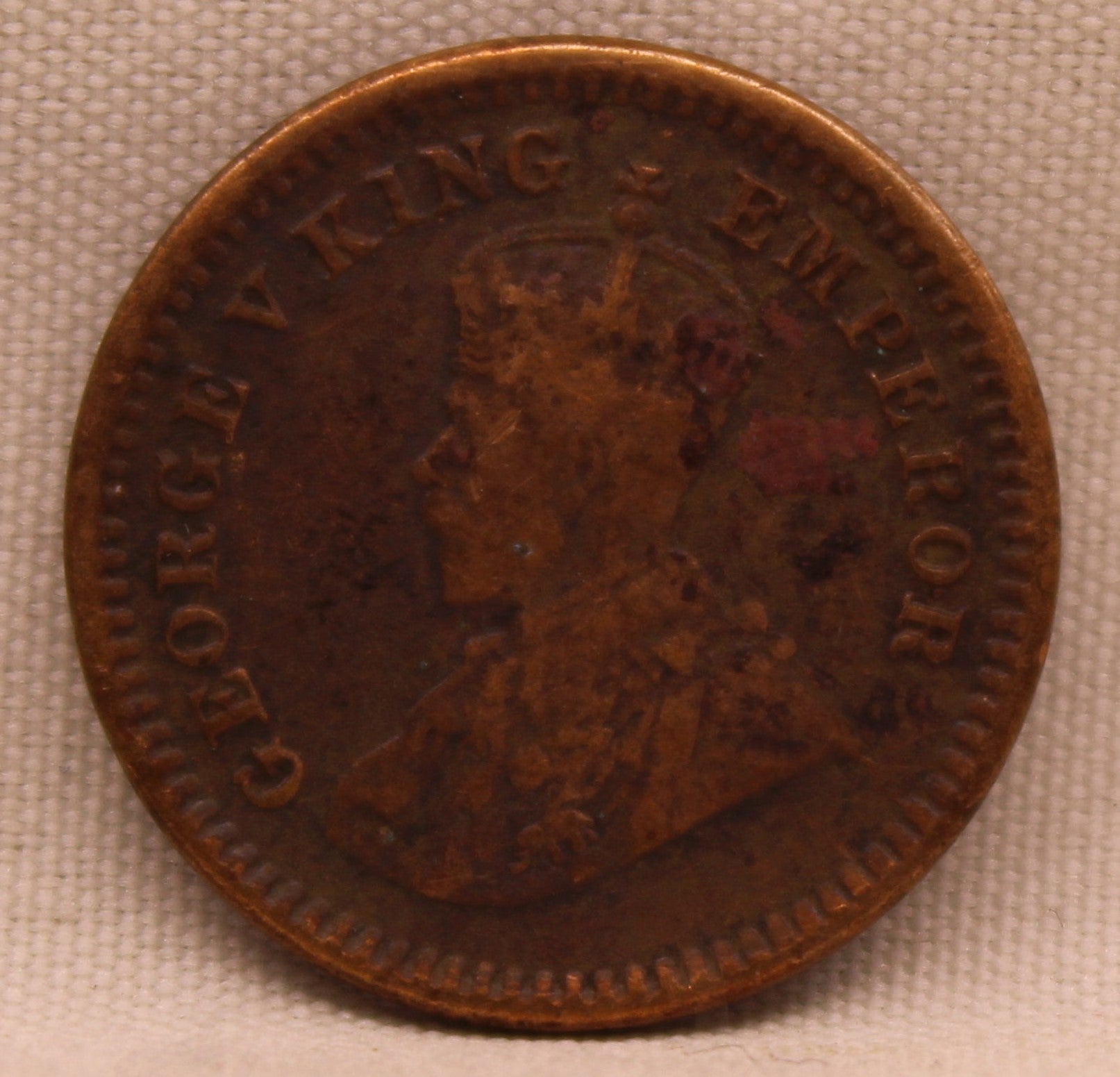1\12 Anna 1916 George V coins