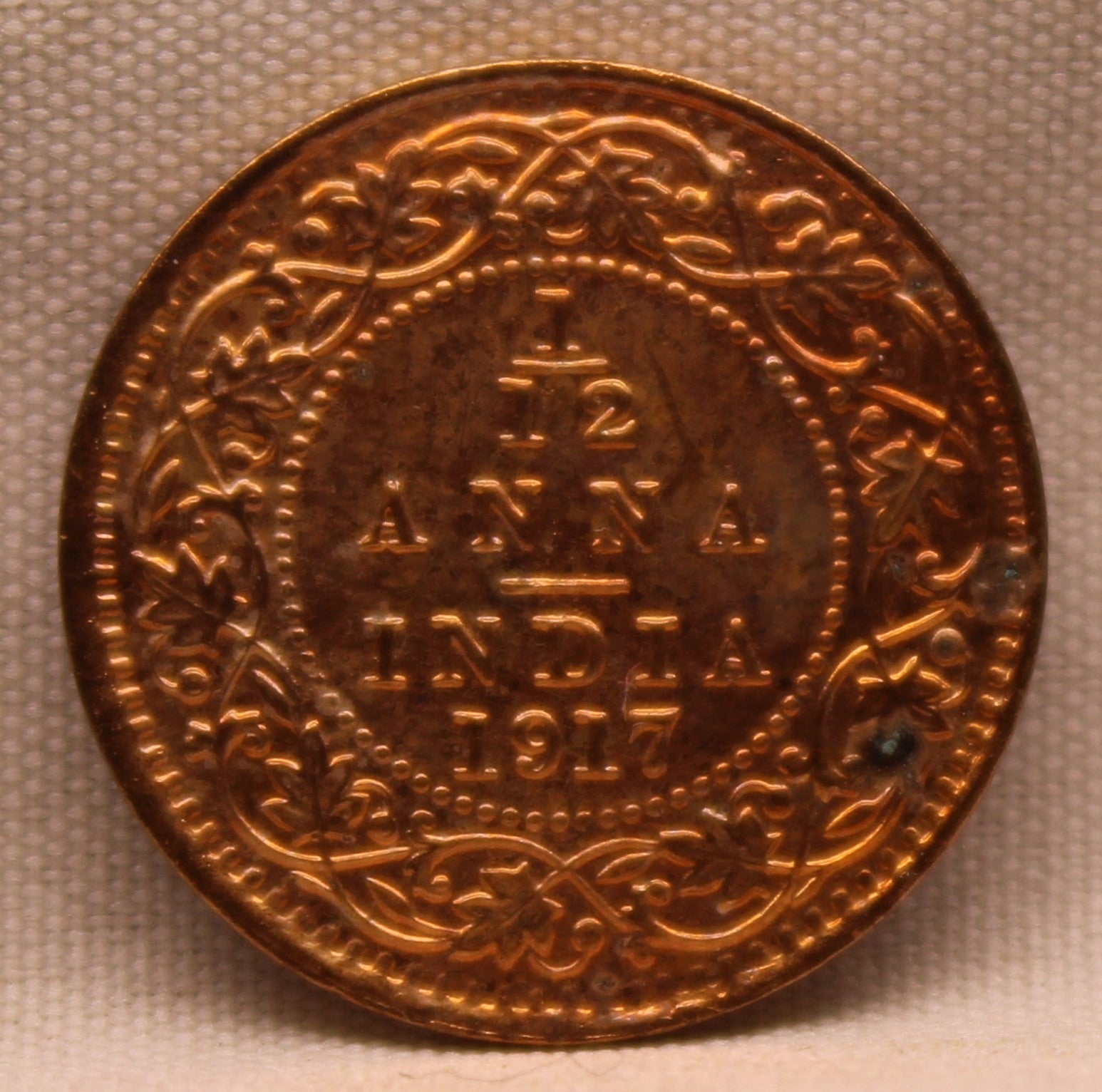 1\12 Anna 1917 George V Coins