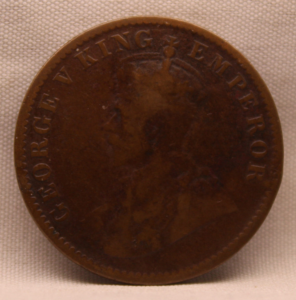 Quarter Anna 1917 George V Coins