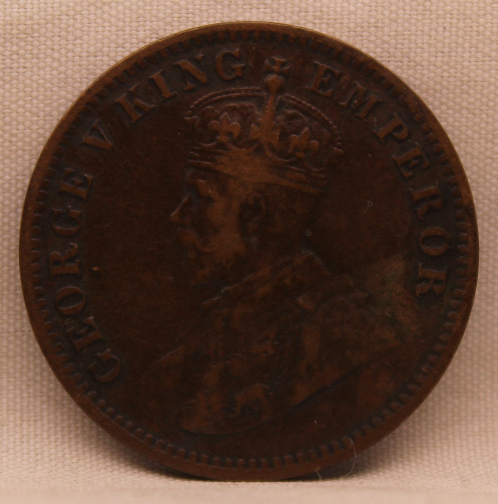 Quarter Anna 1918 George V Coins