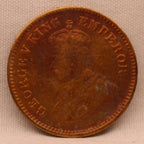 Half Pice 1917 George V Coins
