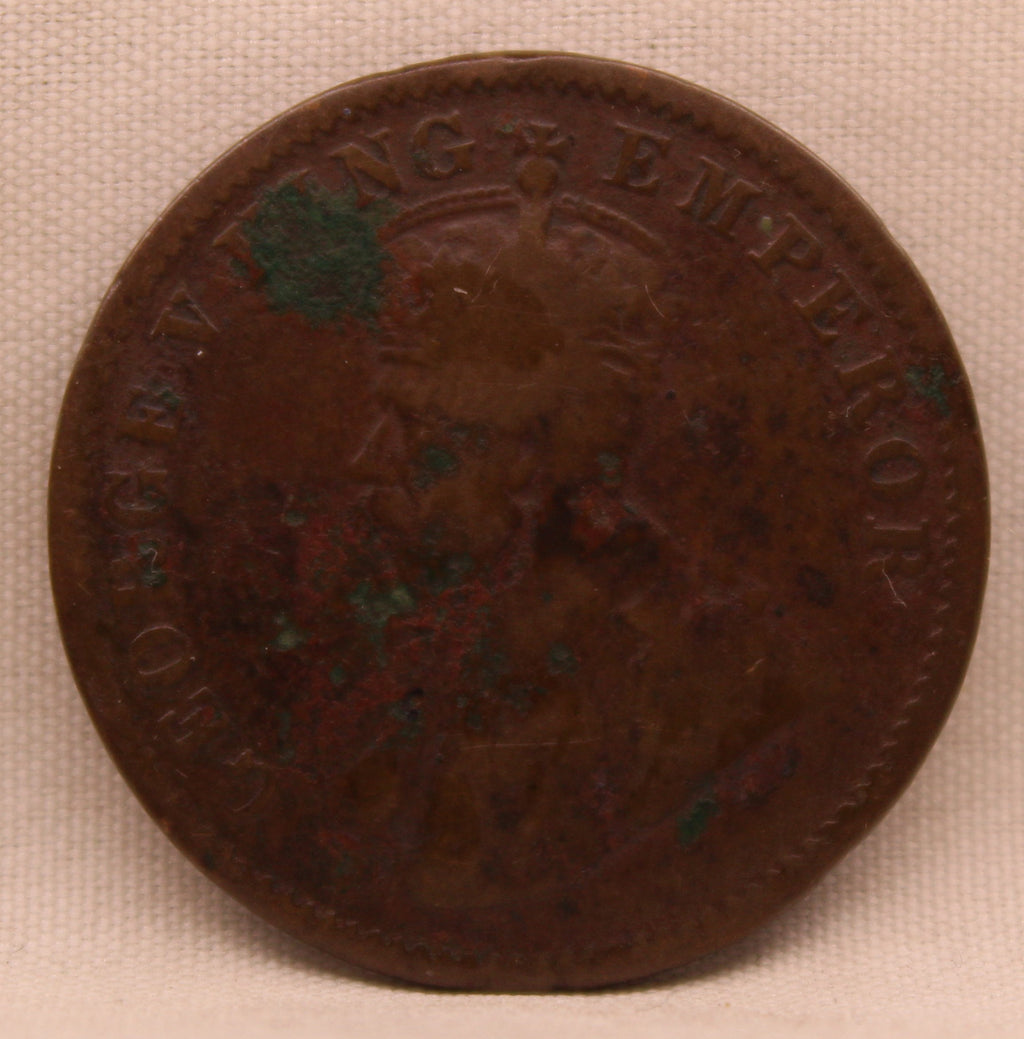 Quarter Anna 1917 George V Coins