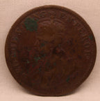 Quarter Anna 1917 George V Coins