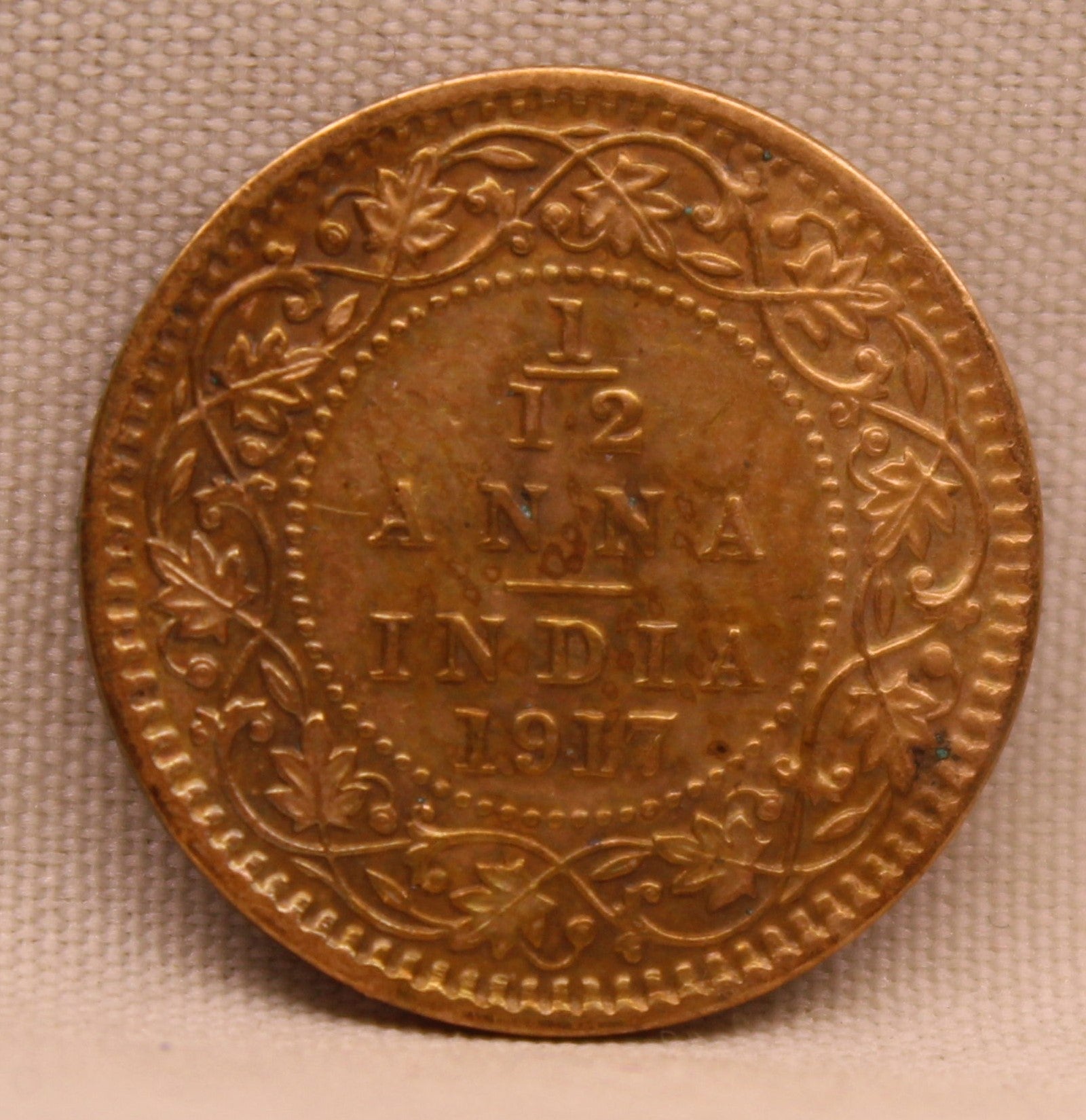 1\12 Anna 1917 George V Coins