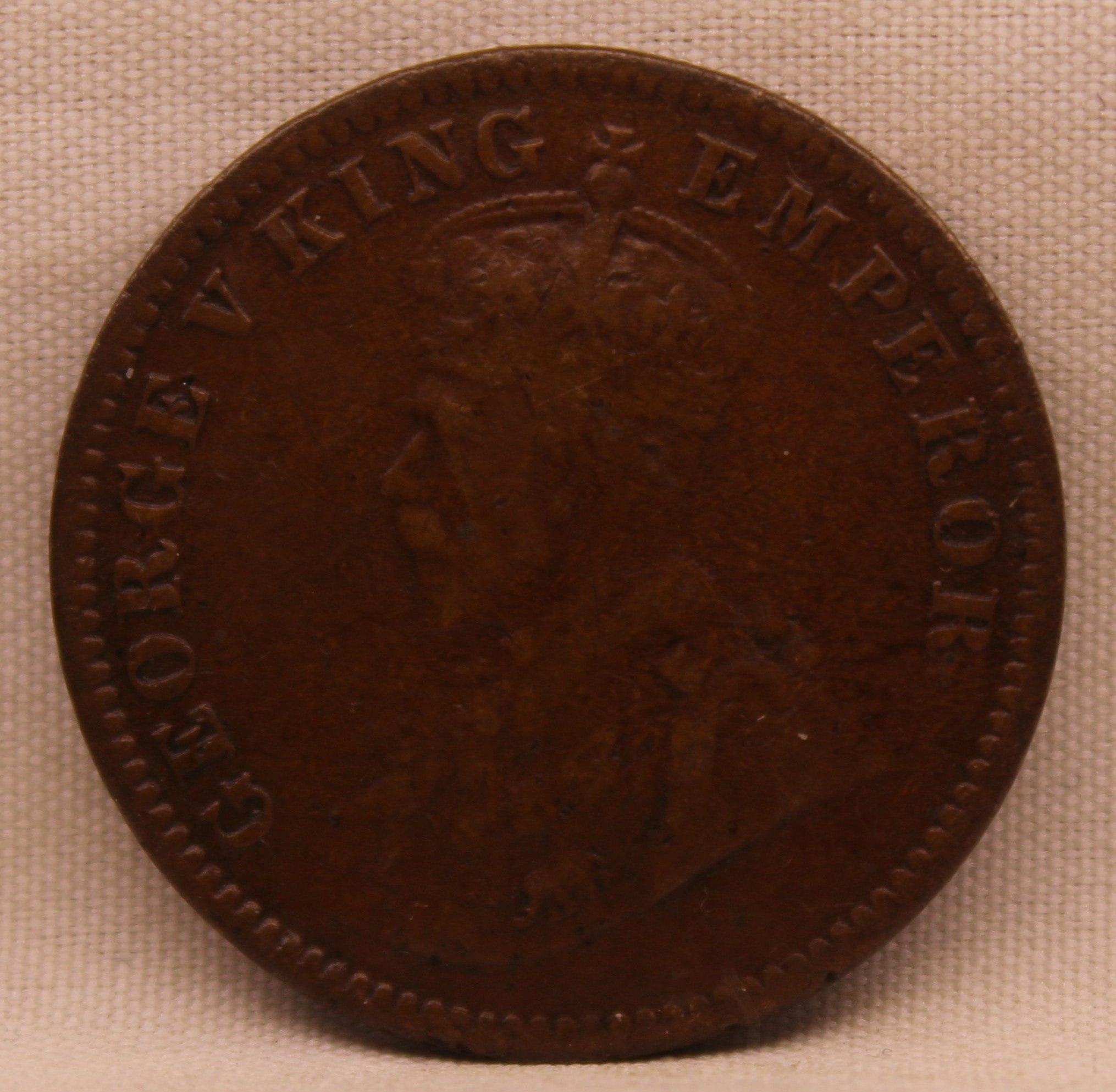 Quarter Anna 1918 George V Coins
