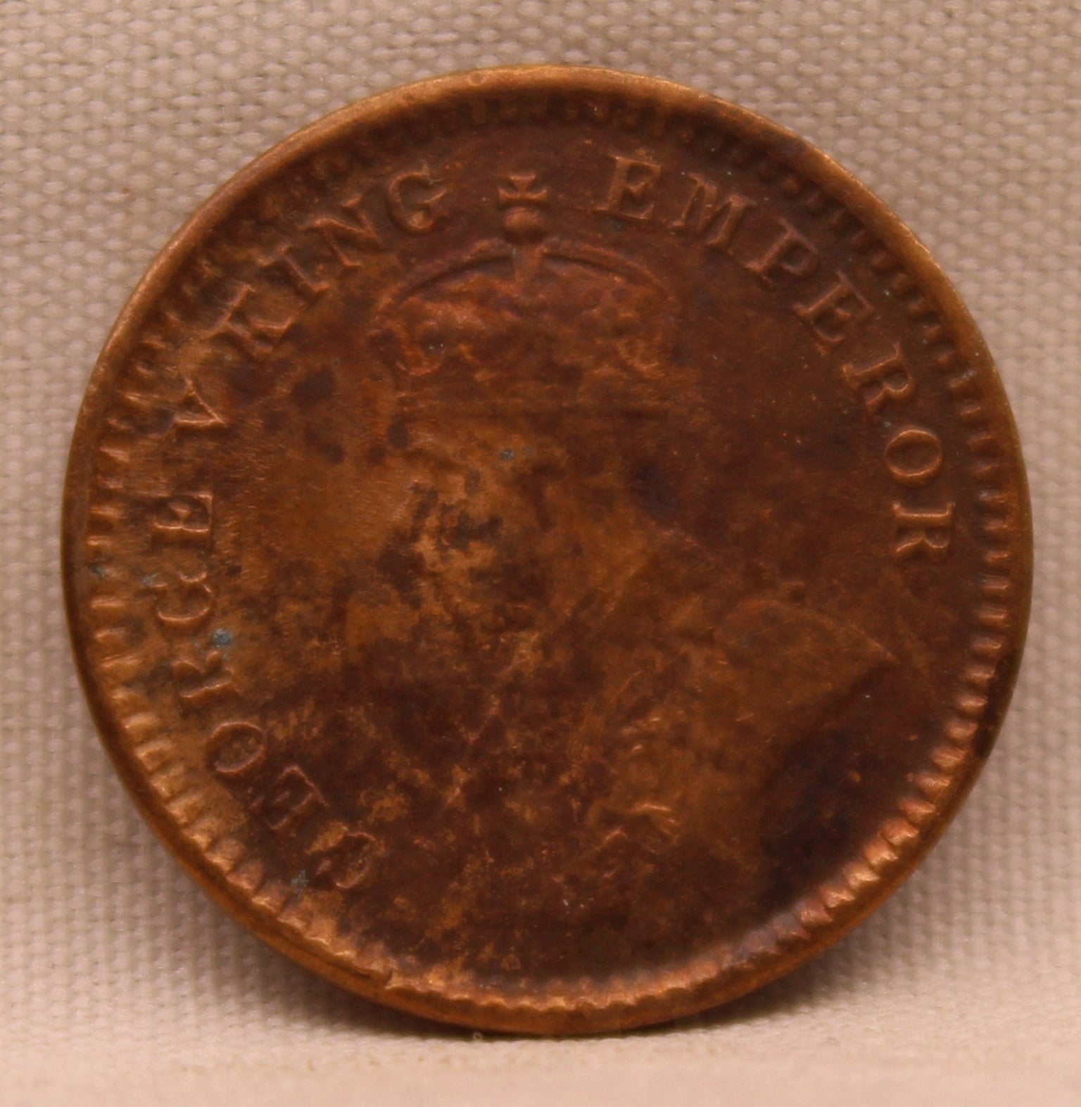 1\12 Anna 1918 George V Coins